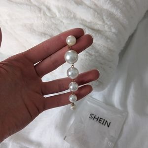 SHEIN | Faux Pearl Drop Earrings